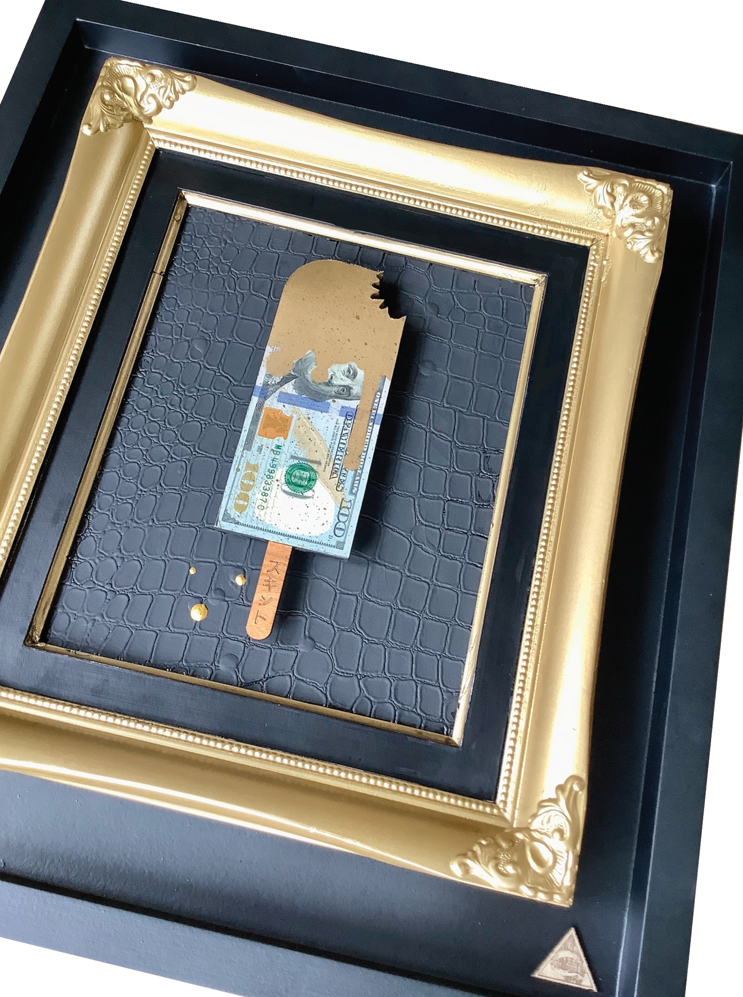 the RESERVED vault - The REAL $100 Dollar Bill - Square Ornate.
