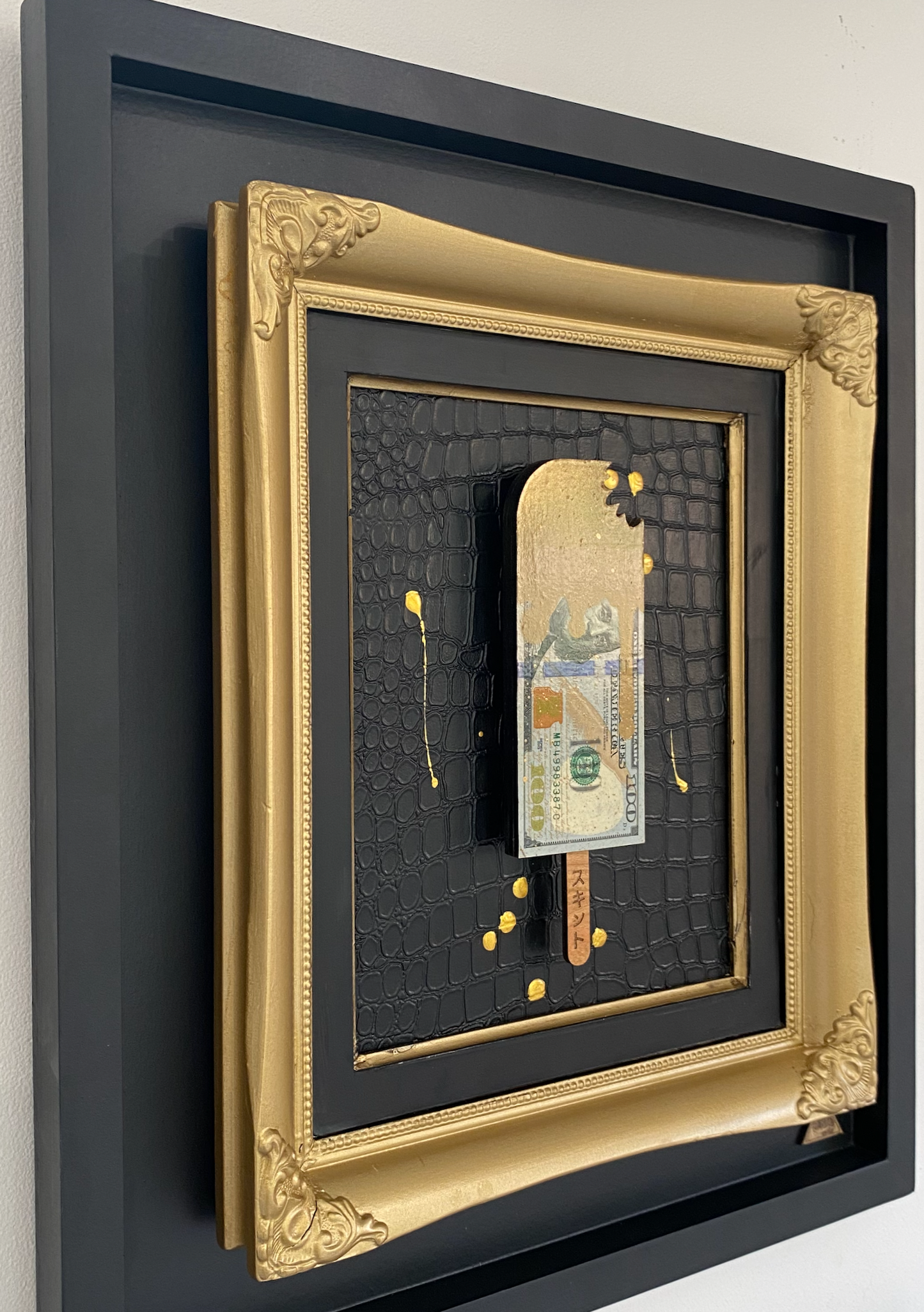 the RESERVED vault - The REAL $100 Dollar Bill - Square Ornate.