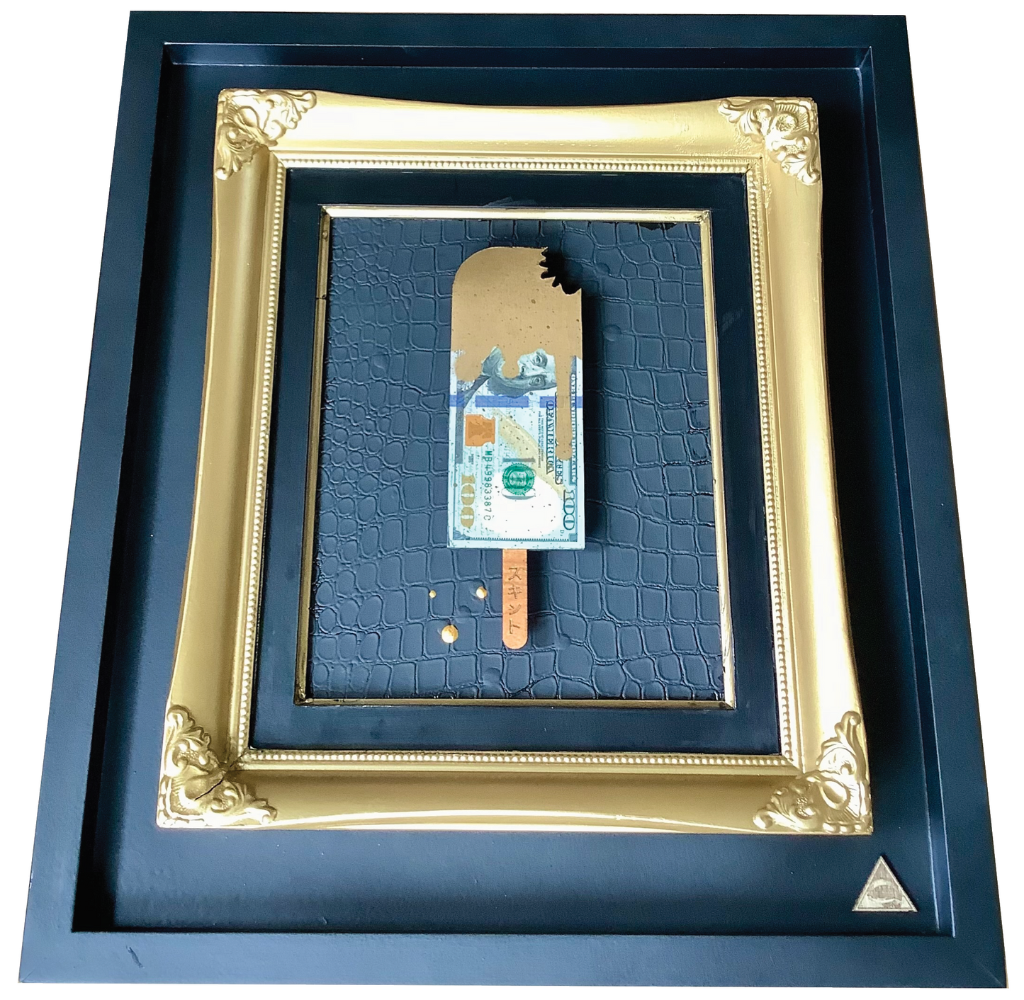 the RESERVED vault - The REAL $100 Dollar Bill - Square Ornate.
