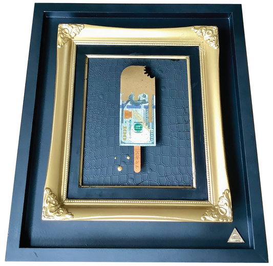 the RESERVED vault - The REAL $100 Dollar Bill - Square Ornate.