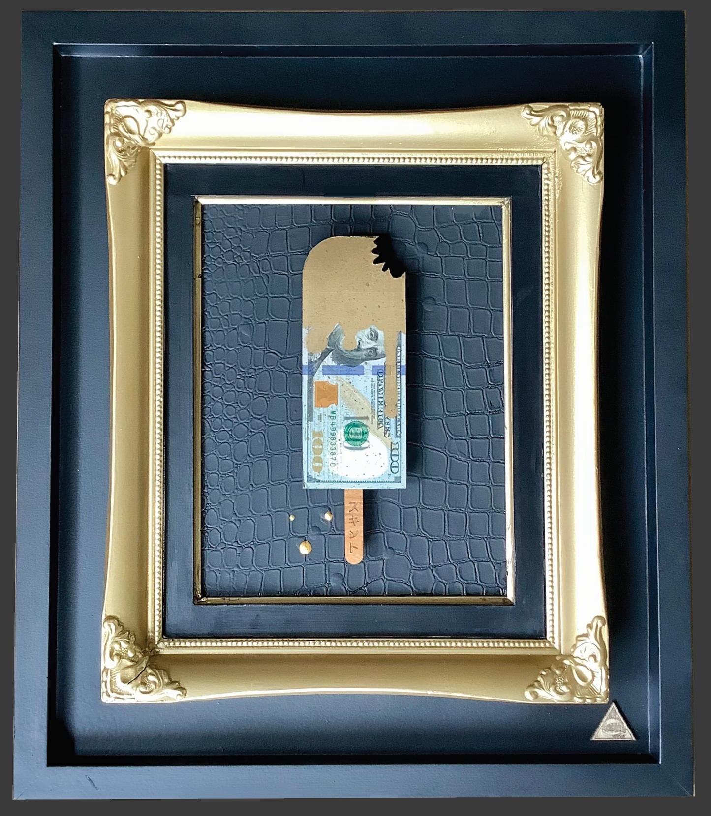 the RESERVED vault - The REAL $100 Dollar Bill - Square Ornate.