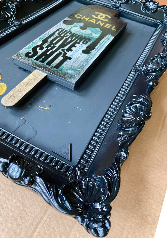 the RESERVED vault - CHANEL - F***ing Love This Shit. Unique Ornate Frame.